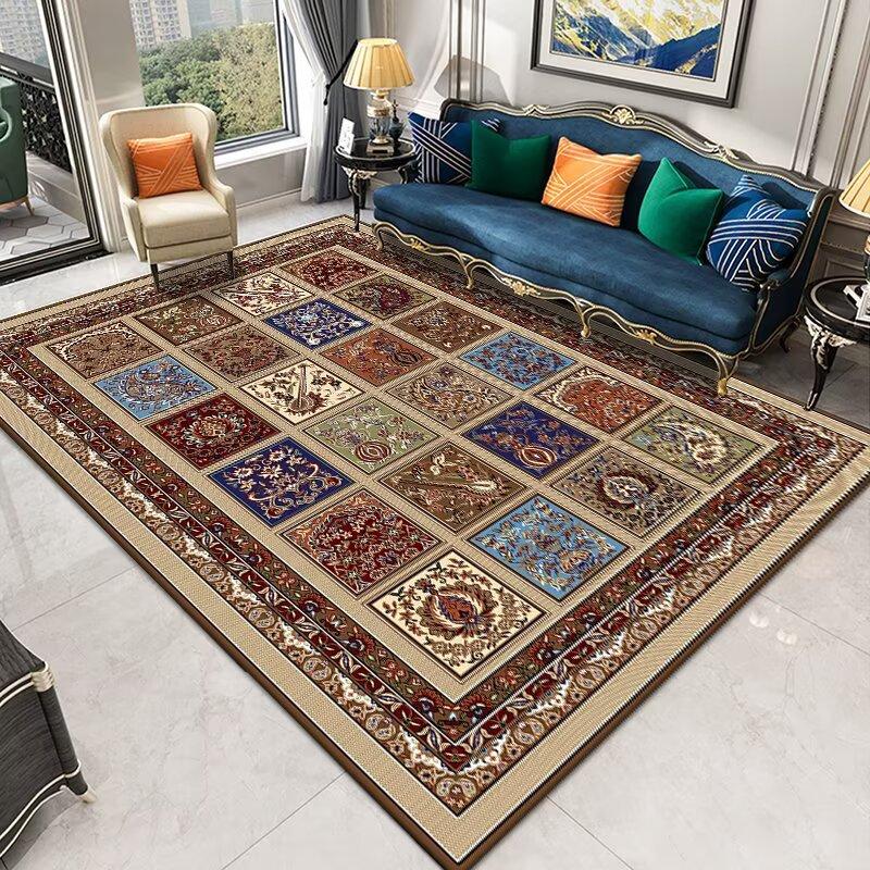 New Persian Ethnic Style Carpet for Living Room Decoration Home Retro Distressed Large Area Rugs Bedroom Boho Non-slip Floor Mat
