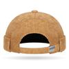 Outdoor Solid Color Corduroy Beanie Caps Adjustable Hip Hop Brimless Docker Cap Streetwear Melon Cap Landlord Hat Winter