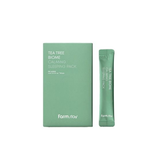 

Farmstay Tea Tree Biome Calming Sleeping Pack Soothing & Hydrating Overnight Mask 4ml × 20pcs