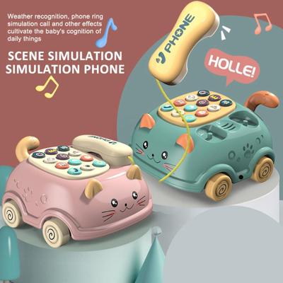 Jouets éducatifs d'apprentissage pour bébés de 0 à 12 mois, lumières Montessori, Piano Musical, téléphone portable, Machine à histoires téléphoniques pour enfants filles