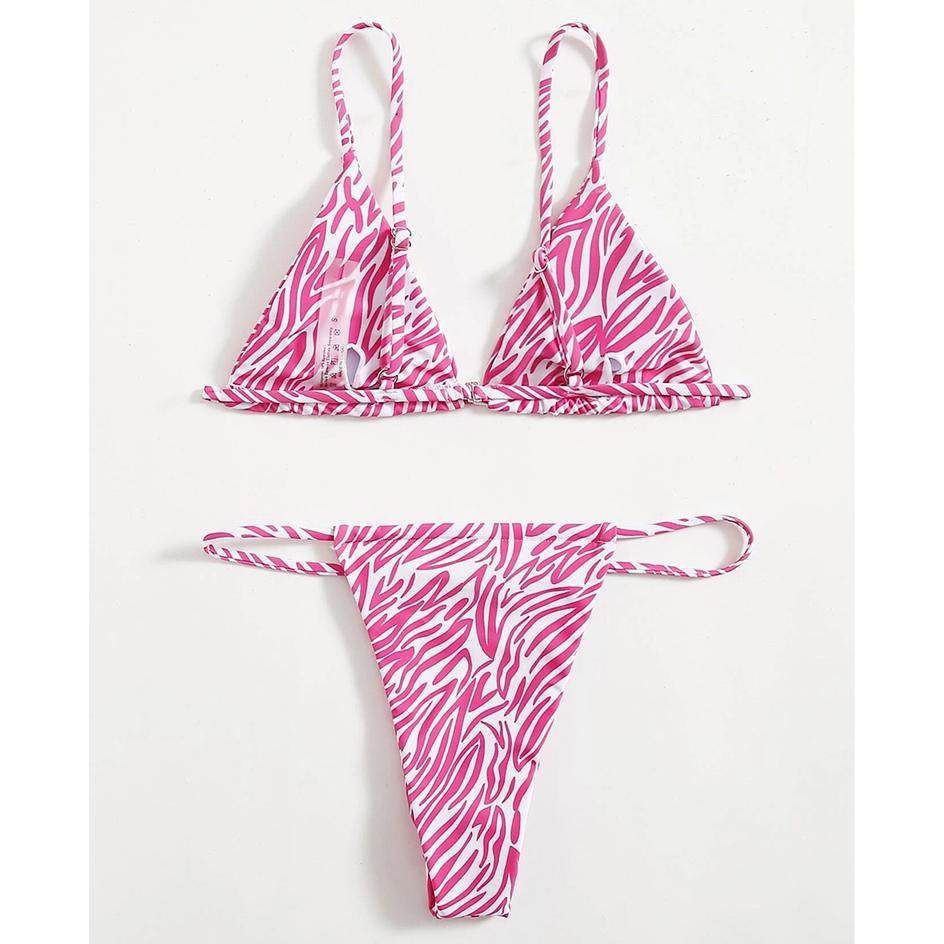 Bikini Zebra Sexy 2026 Costume da Bagno Donna Costumi da Bagno Femminili Set Bikini Mini Perizoma da Donna Costumi da Bagno Estivi per Nuoto Costume da Bagno