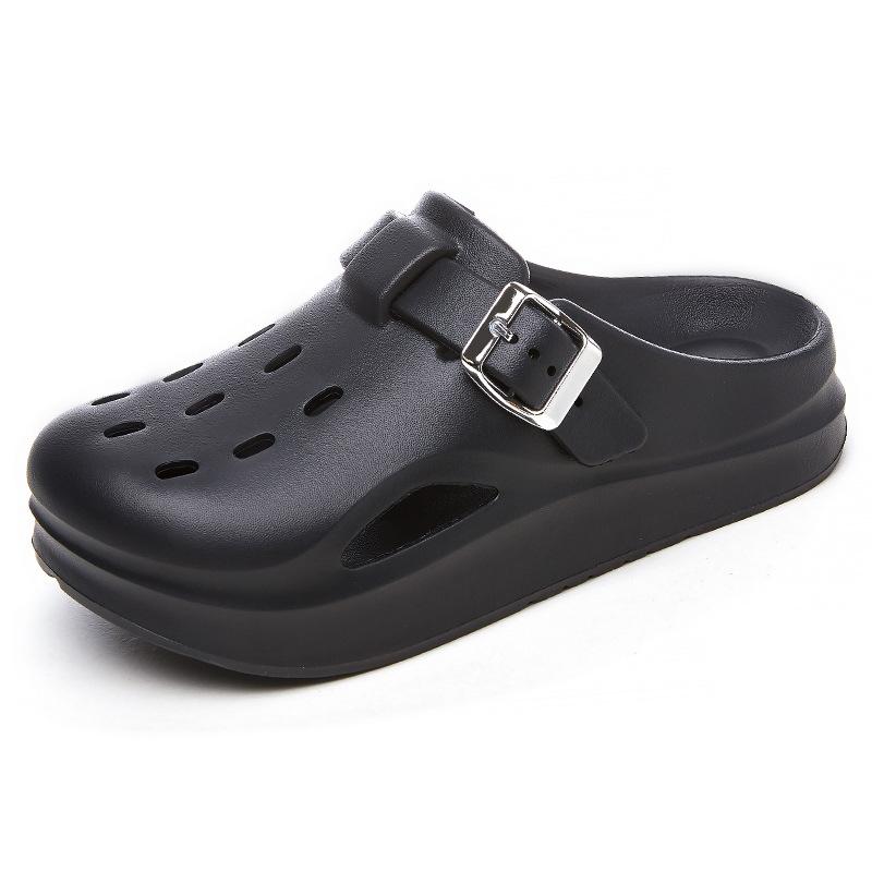 

Slippers women s new summer hole shoes women s fashion outer wear flat bottom light bag head cool slippers 36-37