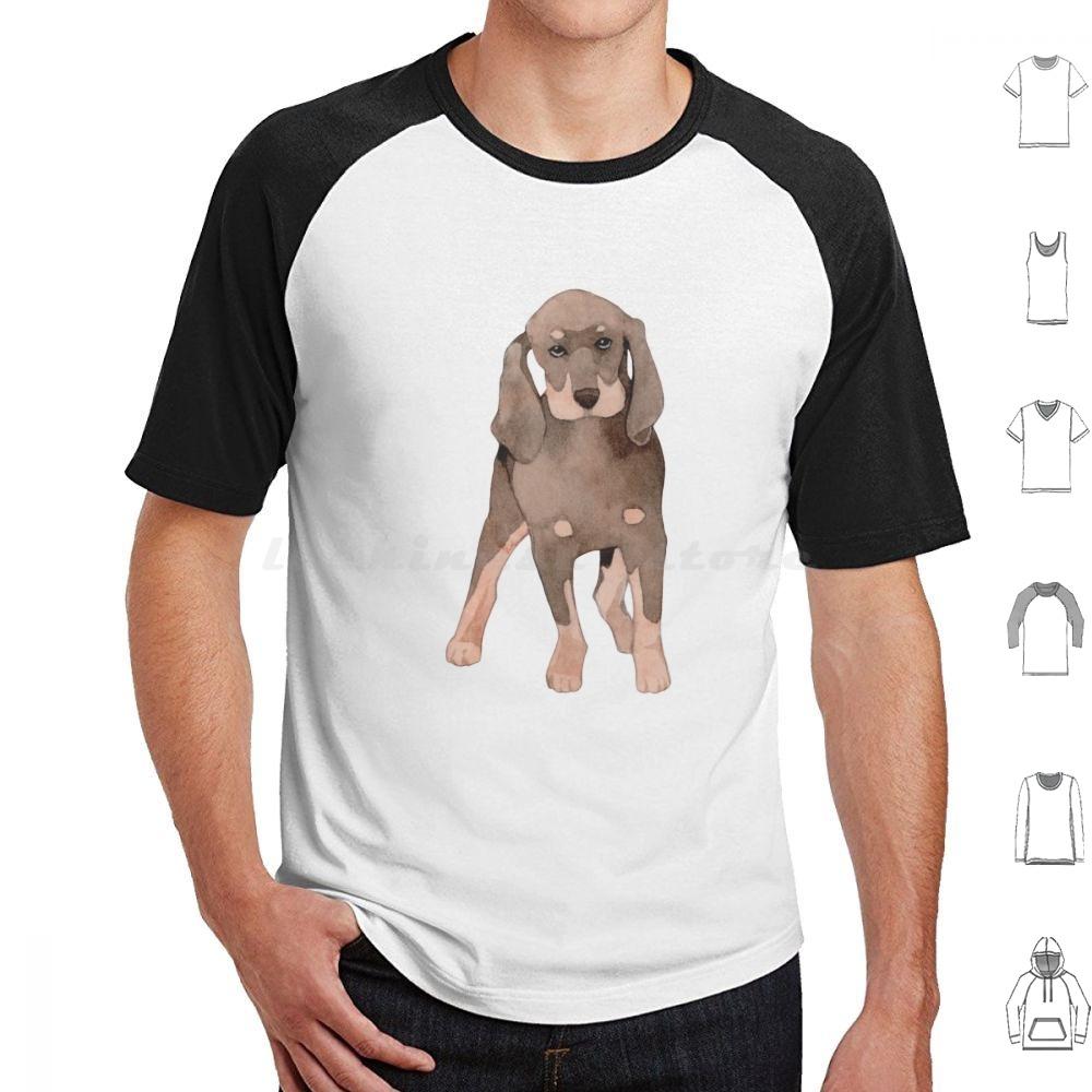 Cute Coonhound Puppy For Dog Lovers T Shirt 6xl Cotton Cool Tee Coonhound Dog Hound Redbone Coonhound Bluetick Coonhound Dogs