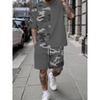Men's Spring and Summer Casual Vacation Short-sleeved Suit
