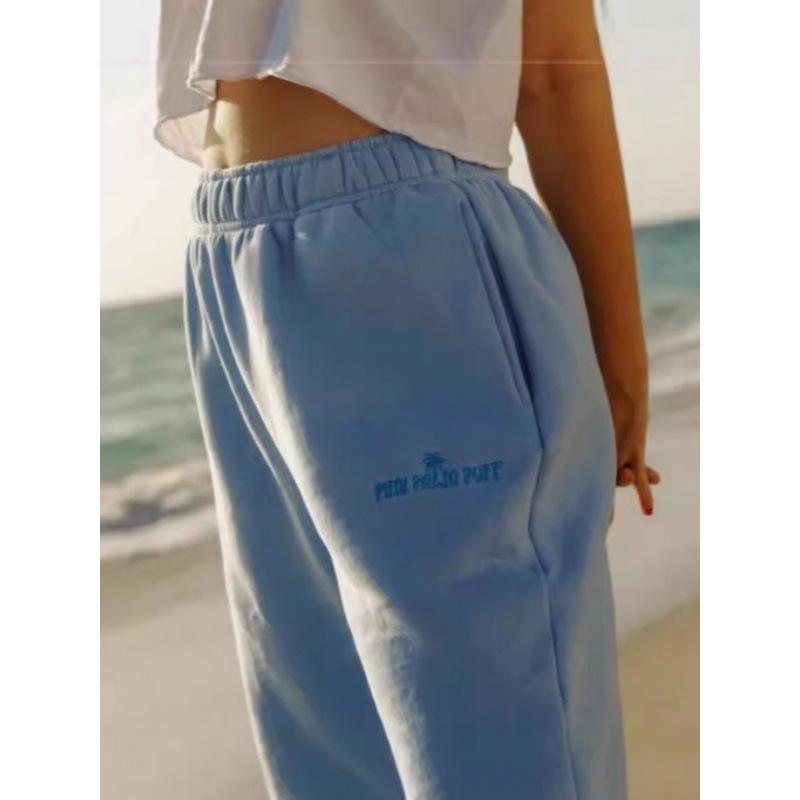 European Coconut Embroidered Drop Shoulder Hoodie