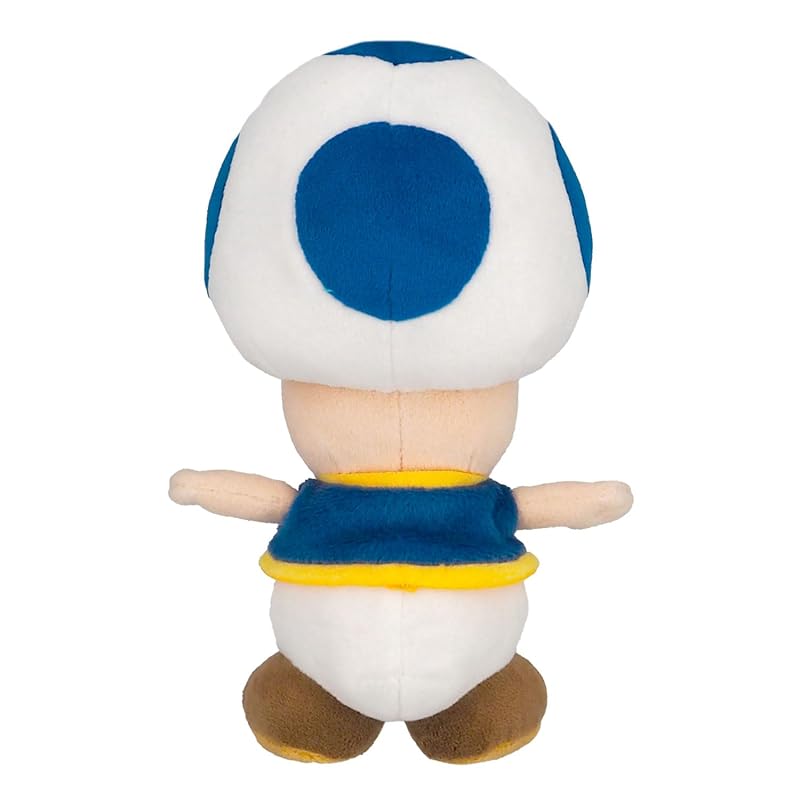 Sanei Boeki Super Mario ALL STAR COLLECTION Blue Toad (S) W11 x D10 x H20cm Plush Toy AC31