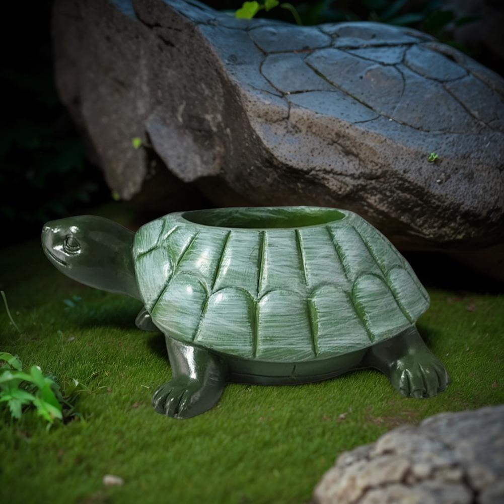 

Декоративный Пластиковый Горшок для Растений в Виде Животного, Статуэтка Черепахи в Рустикальном Стиле, Креативный Настольный Горшок-Черепаха, Садовое Украшение China Mainland