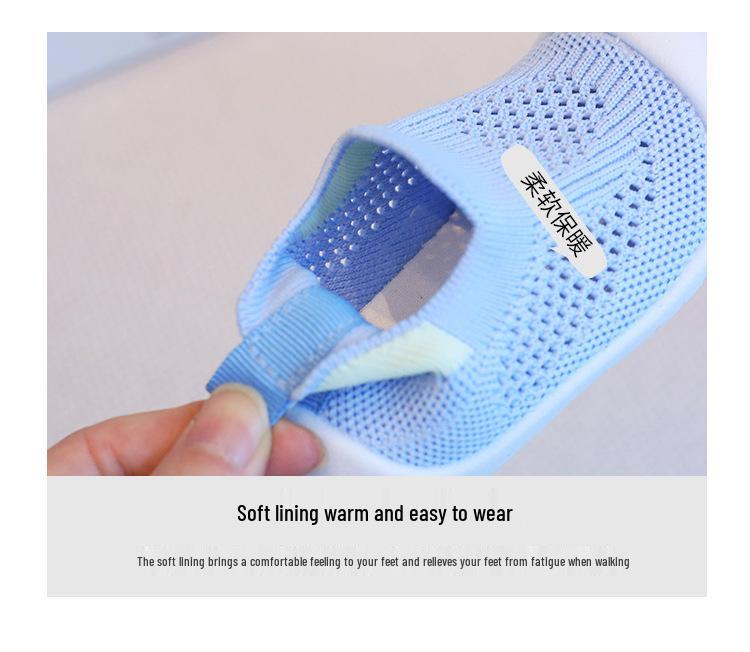 Atmungsaktive Flyknit-Mesh-Schuhe für Kinder - Kollisionsschutz, weiche Sohle, Bonbonfarben, Unisex Kleinkind Freizeit