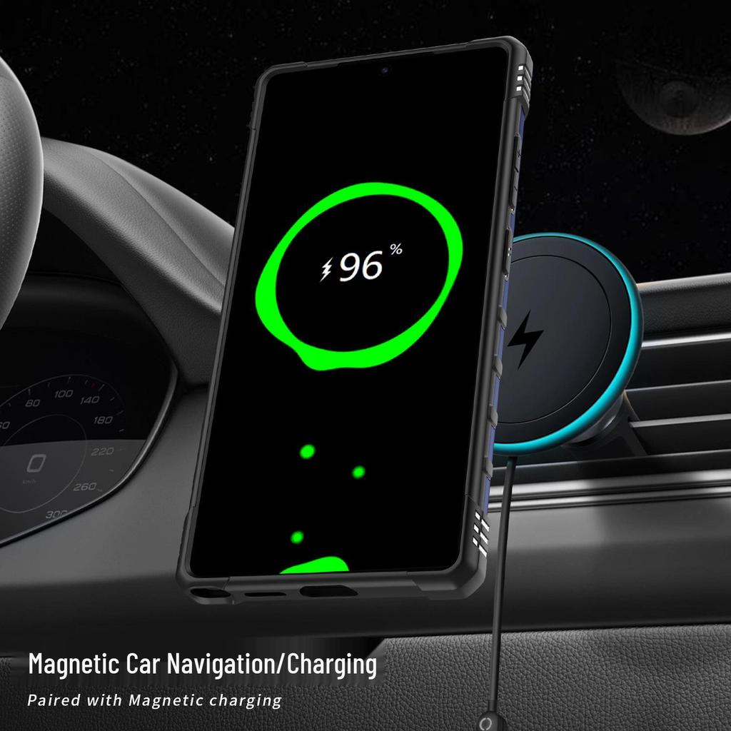 Pouzdro Samsung S25 Ultra Starship - Magnetické, Airbag na čtyřech rozích, Ochrana proti pádu