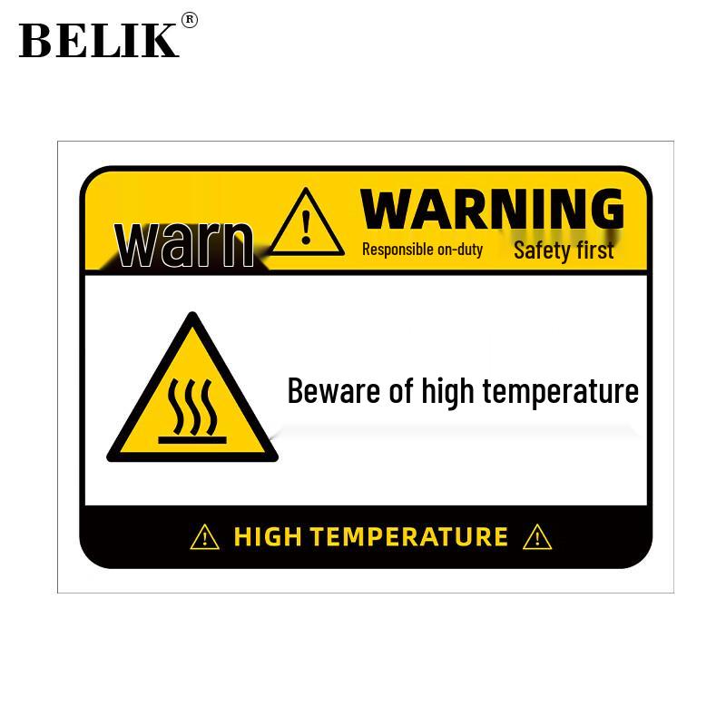 BELIK Outdoor Waterproof PVC Safety Warning Sign 22*30cm