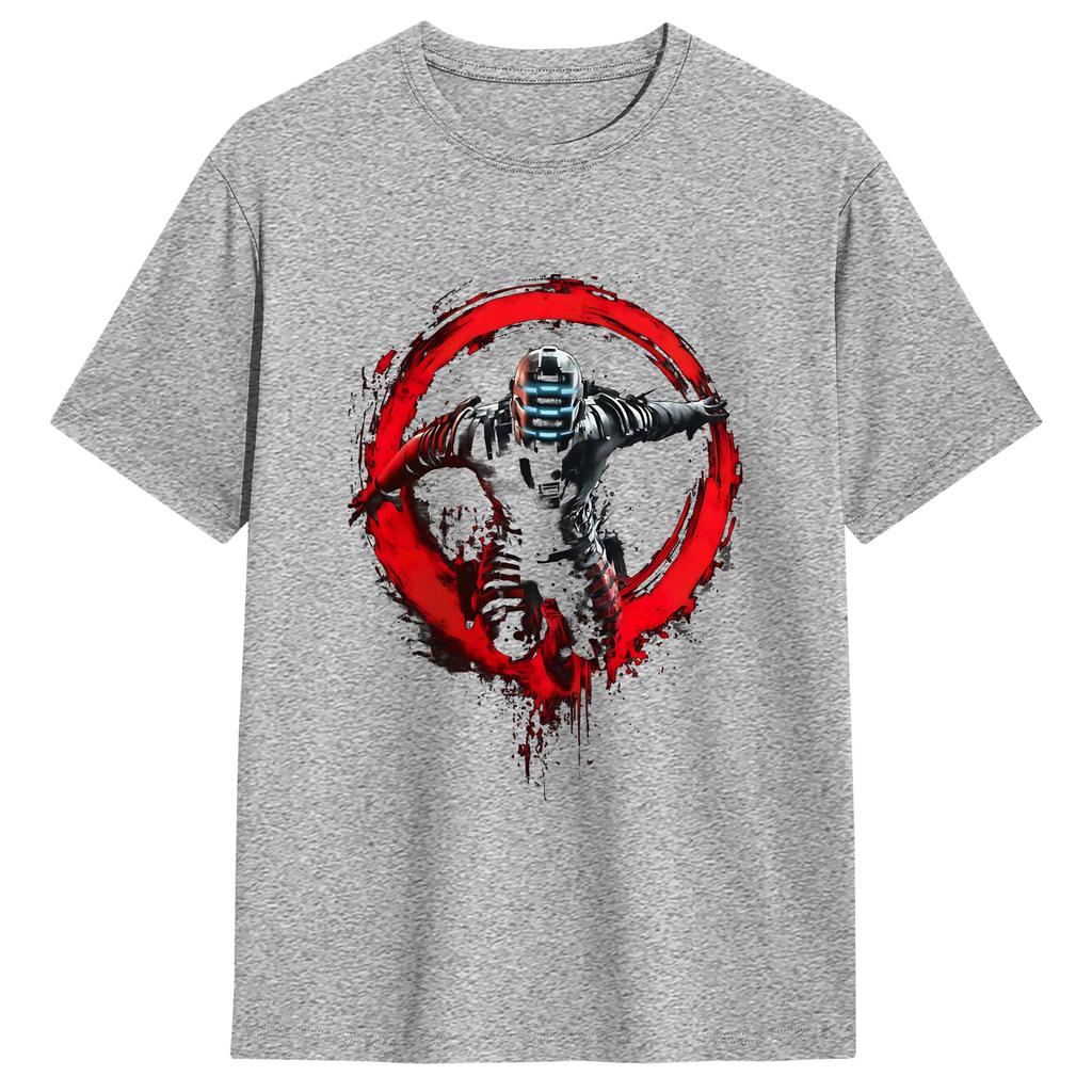 Dead Space RIG Engineer Of Ishimura TShirt Unisexs Cotton Tops Shirts Print Crewneck Short Sleeve