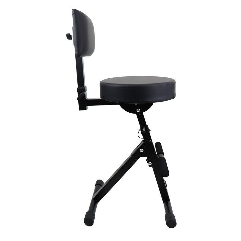 Adjustable Guitar Stool with Backrest and Footrest