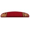 Self Adhesive Stair Mats 5 pcs 65 x 21 x 4 cm Red
