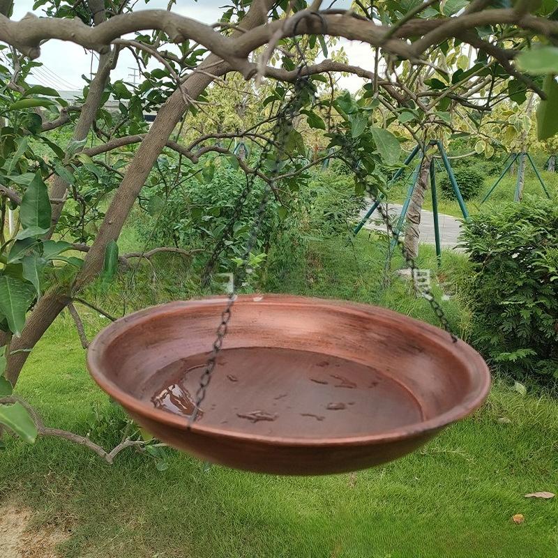 Bird Feeder Heavy Duty Hanging Bird Baths for Outdoors Wildlife Feeder Bird Water,for ,Backyard, Patio Garden Yard Decoration