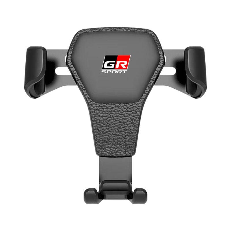 GR Gazoo Racing Car Phone Holder Air Vent Clip Mount Mobile GPS Cell Phone Stand For Toyota Rav4 GR TRD Avalon Land Cruiser Camry