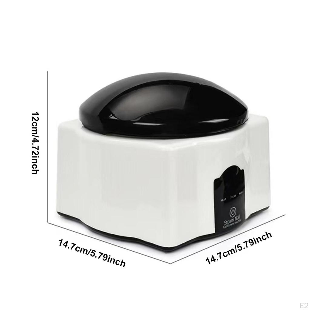 Steam Nail Polish Remover Gently Automatic Removal Device Gel White