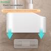 4-in-1 Wall-Mounted Toilet Cleaning Brush Set|Space-Saving Bathroom Brush Kit with Holder (All-in-One Toilet Cleaning Tools)