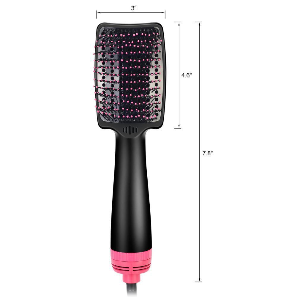 3-in-1 Ionic Blow-Drying Comb: Large Wave Hot Air, Dual-use for Dry/Wet, Straight/Curly Hair, Quick Styling.