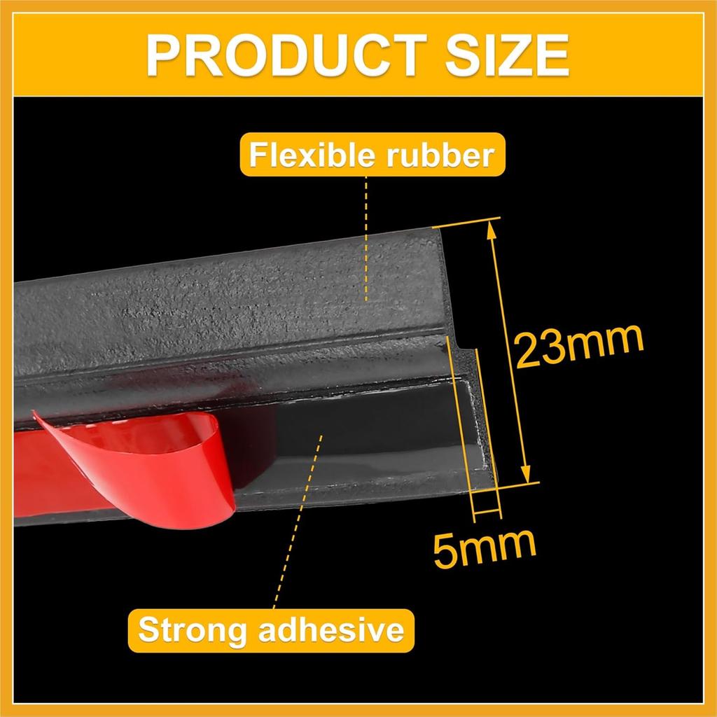 4m x 23mm Universelles Auto Z-Form Gummi Wetterfest Dichtungsstreifen KantenSchutz Ersatz