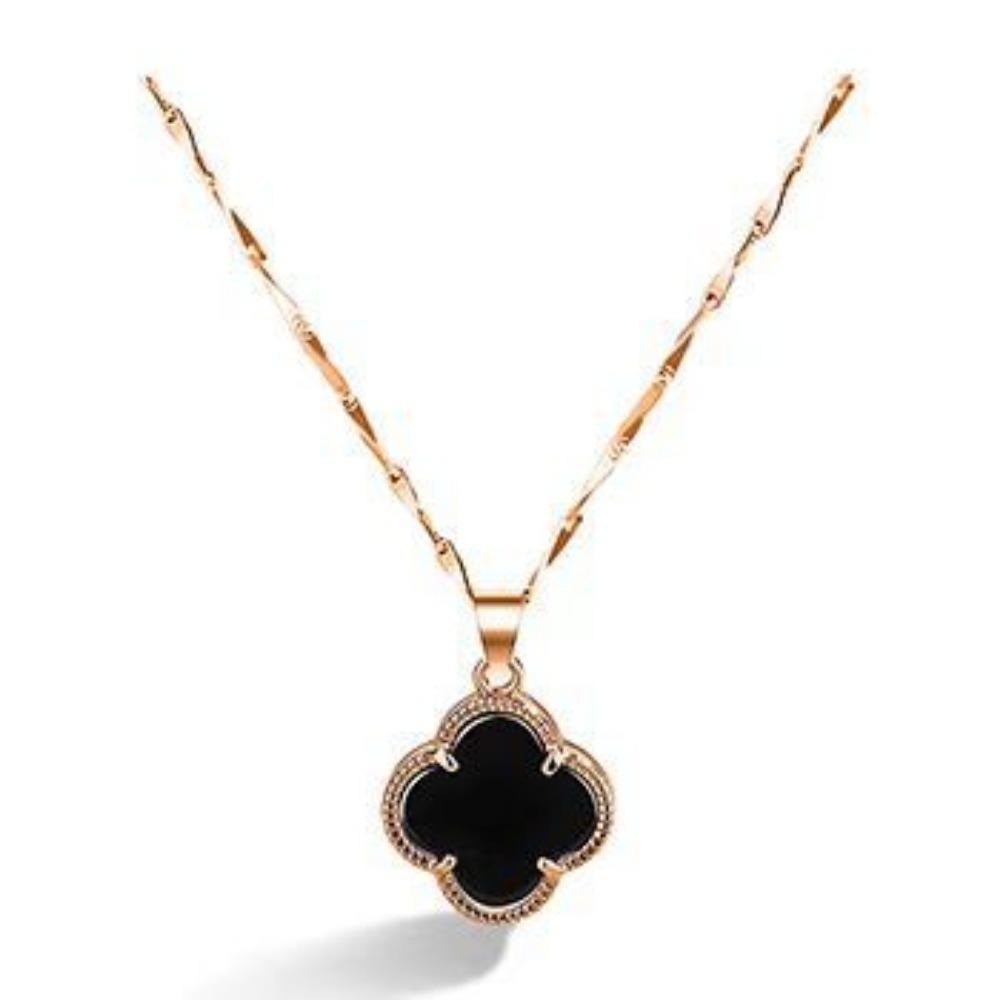 Four-leaf Clover Necklace Women's Elegant Clavicle Chain Fashionable Pendant