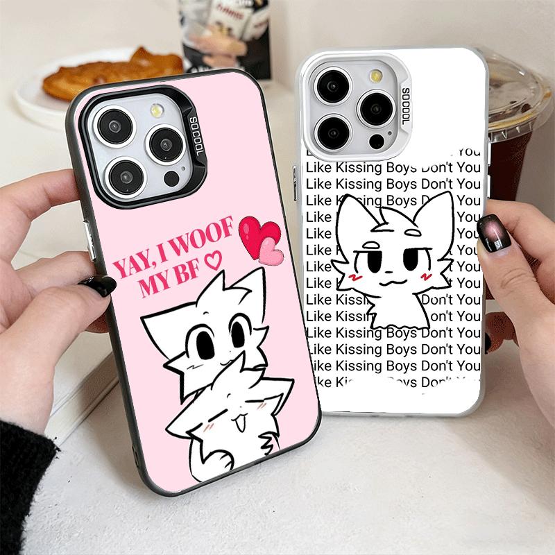 Cute B-Boykisser Catoon Shockproof Phone Case for iPhone 17 Air 16 16E 15 Pro Max 14 Plus 13 Mini 12 Back Cover Anti Fall Fundas