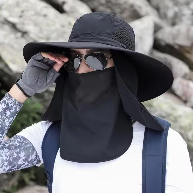 Adjustable Outdoor Fishing Hat Sunscreen Protection Breathable Sunshade Foldable Men Women Hiking Camping Casual Fishing Cap