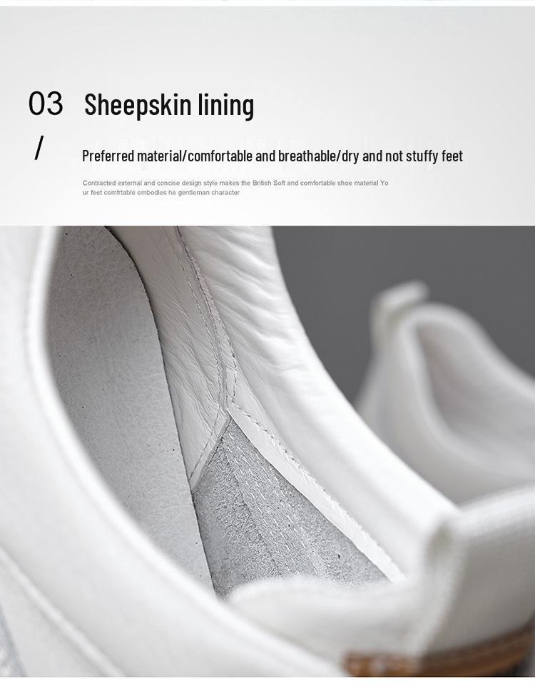 Chaussures de skate homme automne 2025 en cuir respirant - Baskets décontractées à lacets polyvalentes