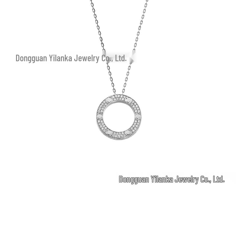 Ka's Classic Love Star Pendant Necklace - Light Luxury Titanium Steel