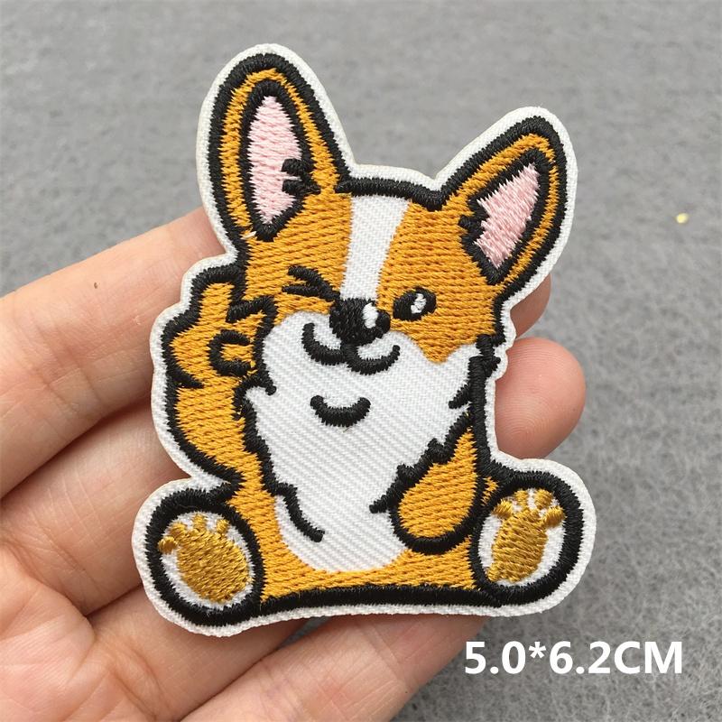 Team Cat Embroidery Patches Appliques For Clothing Diy Sewing Iron On Patches Punk Cartoon Stripes Decoration Accessories