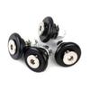 4pcs Universal Motorcycle Rear Luggage Case Tail Top Box Aluminum Alloy T-shaped Buckle Stamping Plate Silent Plastic Cushion