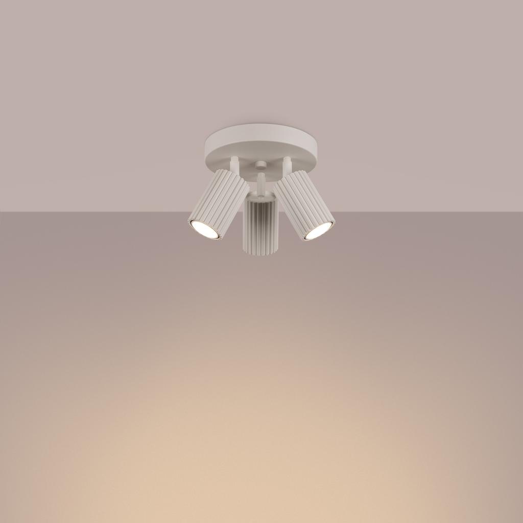 Ceiling lamp carbon 3P beige