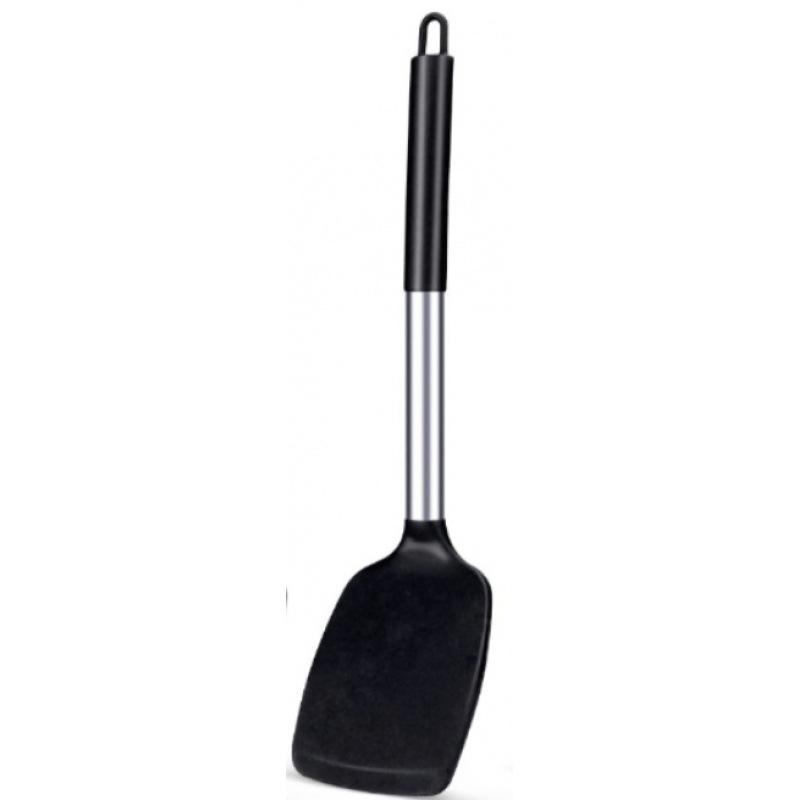 Non-stick Silicone Kitchen Utensil Set: Ladle, Spatula, Frying Pan, Slotted Turner - Heat Resistant & Anti-slip