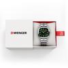WENGER VINTAGE SPORT Watch Stainless Steel Case Green Dial Silver Stainless Steel Bracelet Quartz 50m Water Resistant Gift Analog Men's (316L)