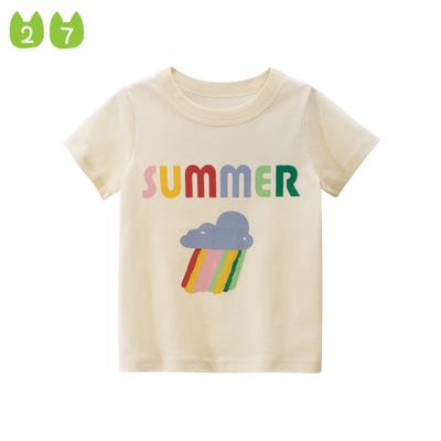 T-shirt à manches courtes pour filles, vêtements de marque pour bébés, vêtements mignons