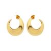 Individual Cold Wind Crescent Glossy Minimalist Stud Earrings, Earrings, Niche Design Earrings
