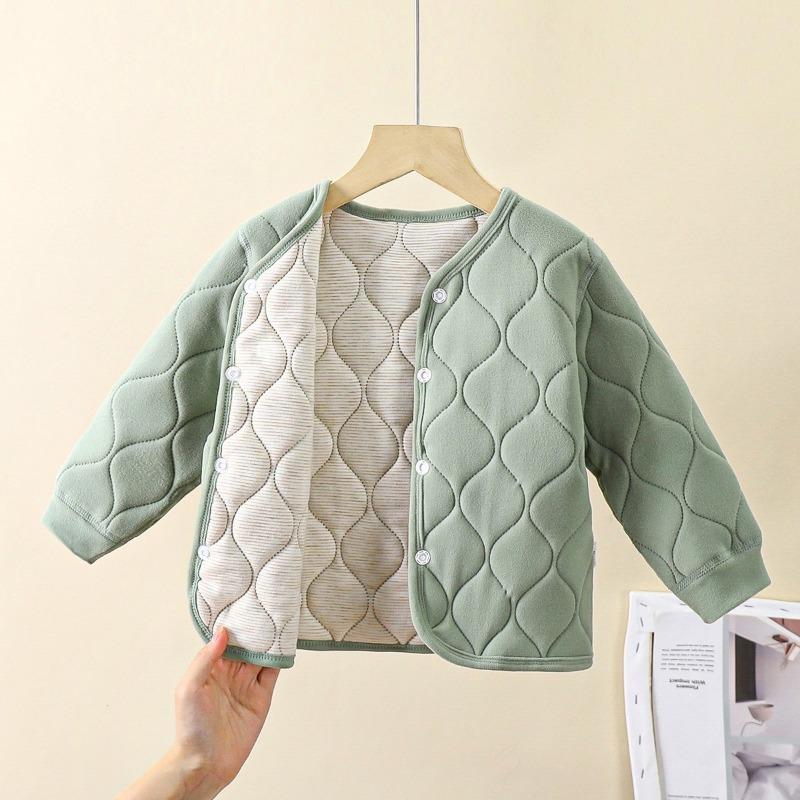 Kids Thick Padded Warm School Uniform Inner Coat For Boys And Girls
