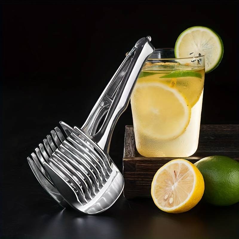 Handlicher Tomatenschneider Zitronenschneider Schneidehilfe Schneidehalter Küchenhelfer