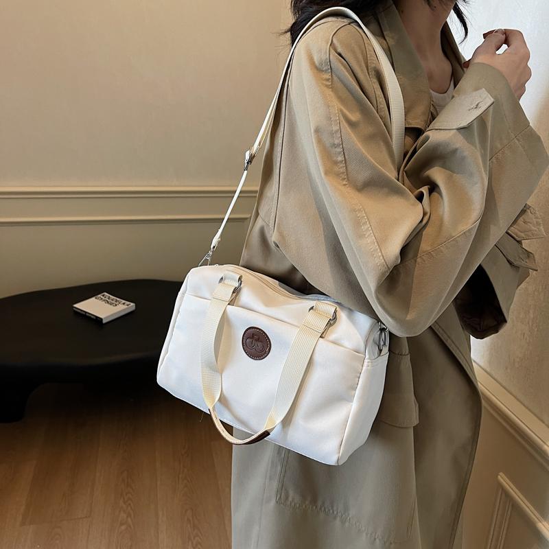 Large Capacity Tote Bag Women's Solid Color Handbag Commuter Shoulder Crossbody Bag