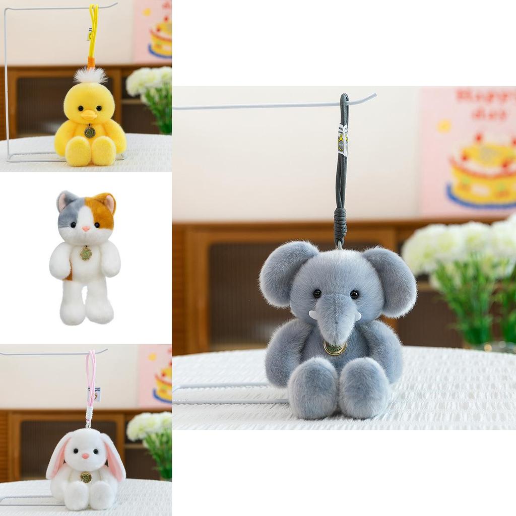 Plush Bunny Pendant Soft Toy For Kids Gift And Backpack Decoration