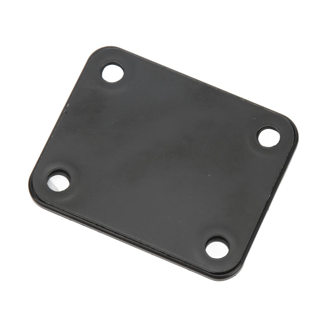 Electric Guitar Neck Plate Square Metal Back Mounting 4 Holes with Screws Bass Parts