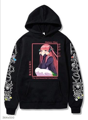 Anime Harajuku Printed Hoodie Autumn And Winter Fashion Men'S And Women'S Long-Sleeved Sweater Pullover