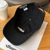 Casquette de baseball brodée de lettres coréennes pour femmes hommes coton doux réglable casquette à visière décontractée couleur unie snapback casquettes de soleil
