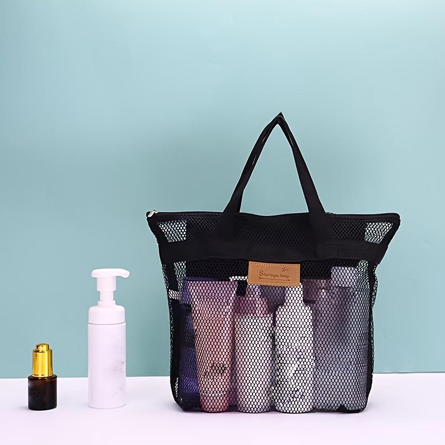 Mesh Zipper Bag, Portable Toiletry Bag, Travel Storage Bag
