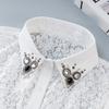 Top Neckwear Shirt Fake Collar Clothing Accessory Handmade Embroidered Detachable Collar Lace Rhinestone Lace Bodysuit