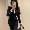 Damen Anzugjacke Frühling Herbst Professioneller Damen Blazer Mantel Vielseitig Elegant Damen Schlanke Oberbekleidung