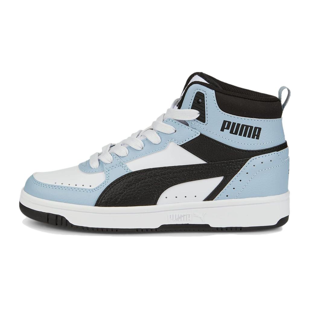 Puma Rebound Leather Comfortable Versatile Shock-Resistant High-Top Sneakers Unisex Sneakers 388447-01