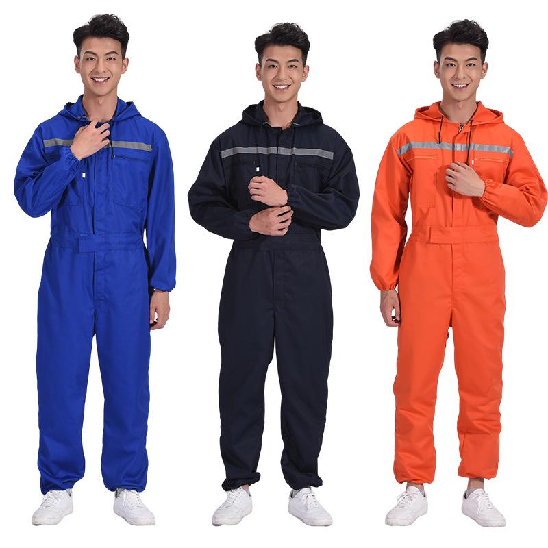 Pure Cotton Dustproof Mechanic Jumpsuit - Auto Repair, Farming, Spray Paint, Labor Protection One-Piece Suit