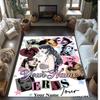 Taylor Swift Crystal Velvet Rug, Custom Name Text Personalized Non‑Slip Floor Mat for Home Decor Gift