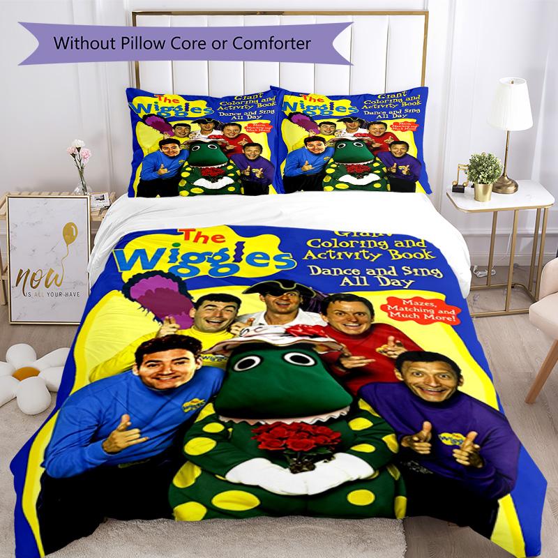 Wiggles Duvet Cover Set Design For Living Room Machine Washable Perfect Gift For Friends Family