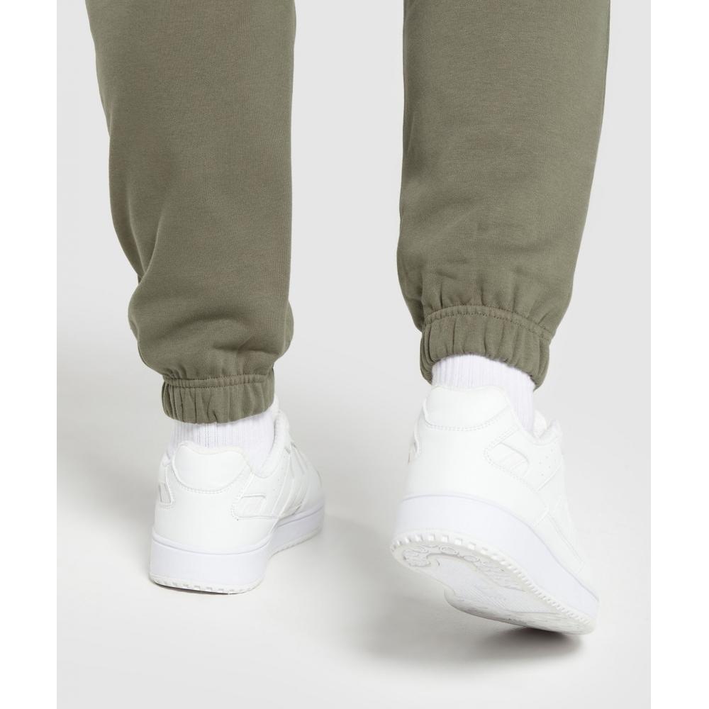 Gymshark Tréninkové fleecové tepláky základní zelená B7a4d Ech1